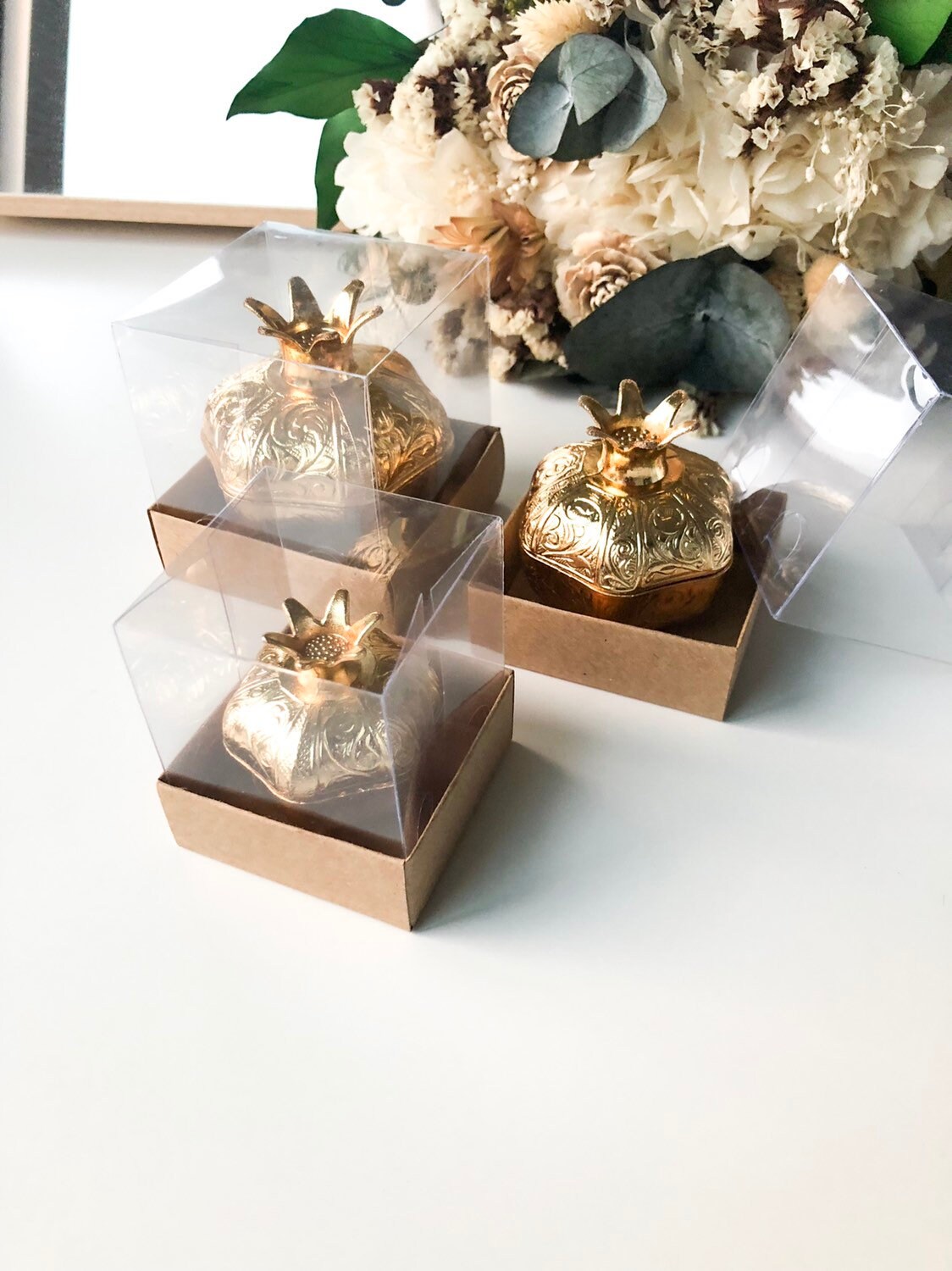 Gold Wedding Favors for Guests Unique Wedding Favor Boxes Etsy