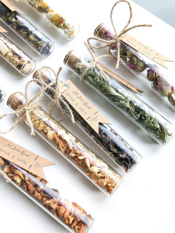 Wedding Tea Favors Gift For Guests In Bulk Personalized Test Tube