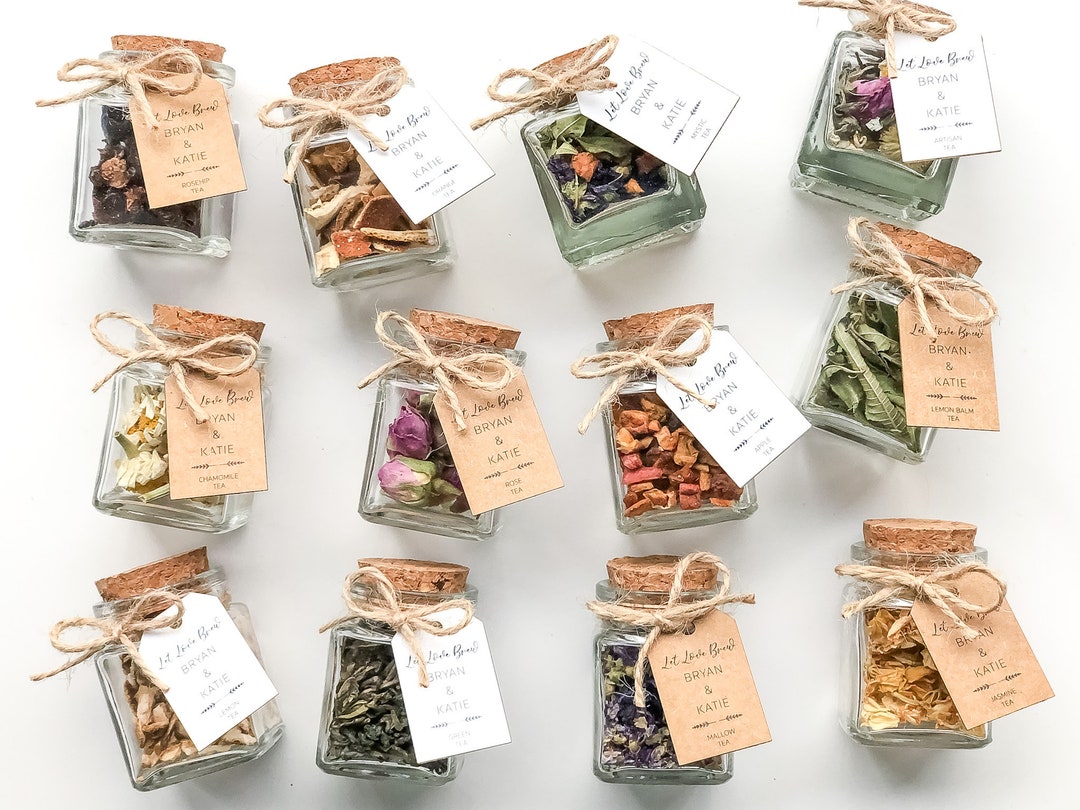 Wedding Tea Favors for Guests, Bulk Gifts, Rustic Wedding Favor ...