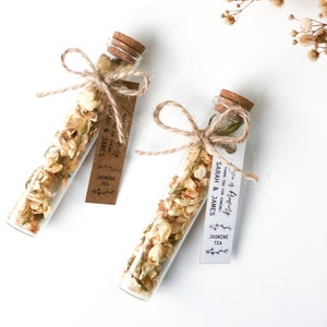 Wedding Tea Favors for Guests, Bulk Test Tube, Rustic Wedding Favor ...