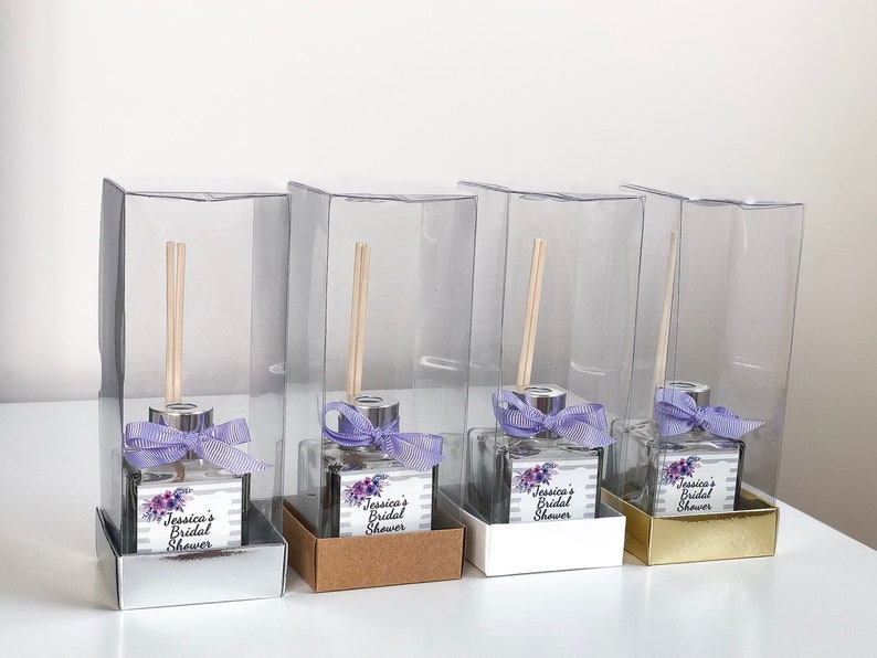 Reed diffuser, unique wedding favors, bridal shower gift idea, personalized baby shower favors, gifts for guests, lavender glass, bulk gifts image 7