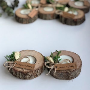 Wedding favors for guests, bulk gifts, rustic wedding favor, personalized favors, wood favors, tealight holder, unique gift, thank you gifts image 6