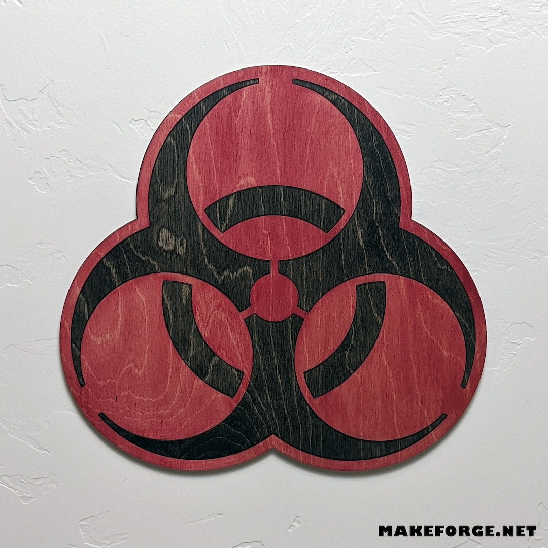Biohazard Wood Sign Wall Art - Etsy