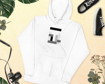 Sudadera con capucha unisex parche abstracto