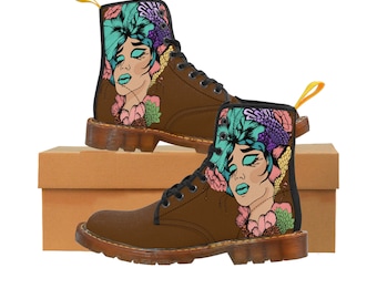 Botas de lona para mujer