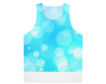 Camiseta sin mangas con luces azules (AOP)