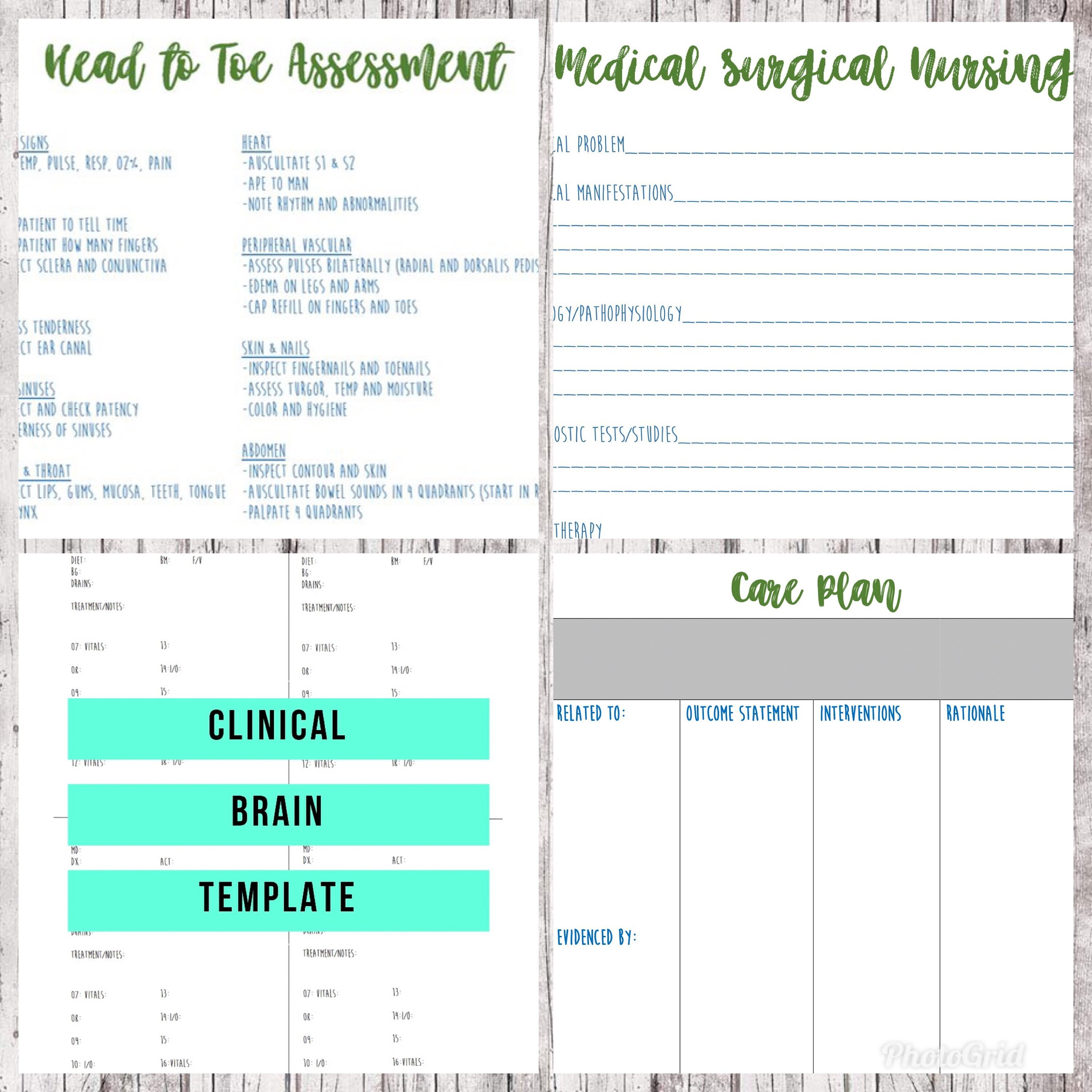 Printable Blank Nursing Care Plan Templates Writing The A Nursing 