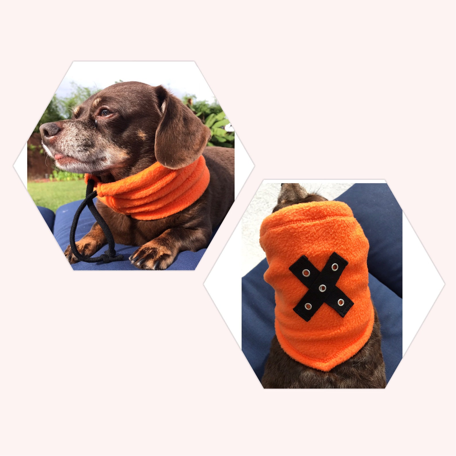 Dog winter scarf Dog fleece snood Dog winter collar Etsy