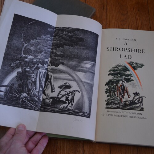 VINTAGE 1930's 1930s SET of 3 A. shops E. HOUSMAN Books Six Poems An Evening With A. E. Housman A Shropshire Lad Poetry