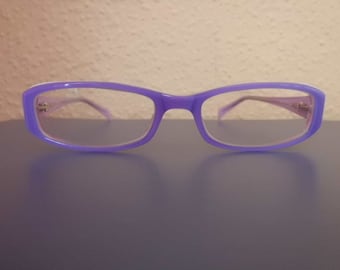 kleine Acetatbrille violett-lila-transparent