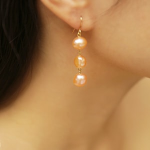 Ohrringe, Perle Ohrring, Baumseider Perle Ohrringe, barocke Perle Ohrringe, 5 Farben, Geschenk für Sie