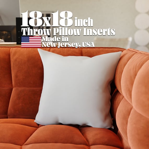 Pillow Inserts 18x18 Cushion Filler Square Toss Stuffing or Stuffing for Sham Pillows 18 inch