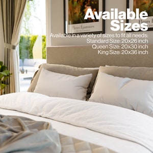 20x26 inch Standard size Sleeping Pillow, 20x30 inch Queen size bed pillow, 20x36 inch large pillow insert