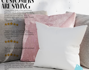 Throw Pillow Inserts in Lumbar and Square Form in All Sizes With