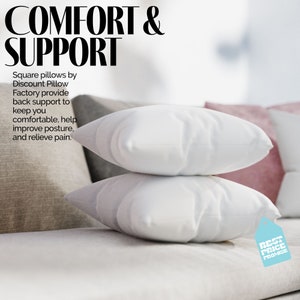 Comfortable and back supportive throw pillow inserts