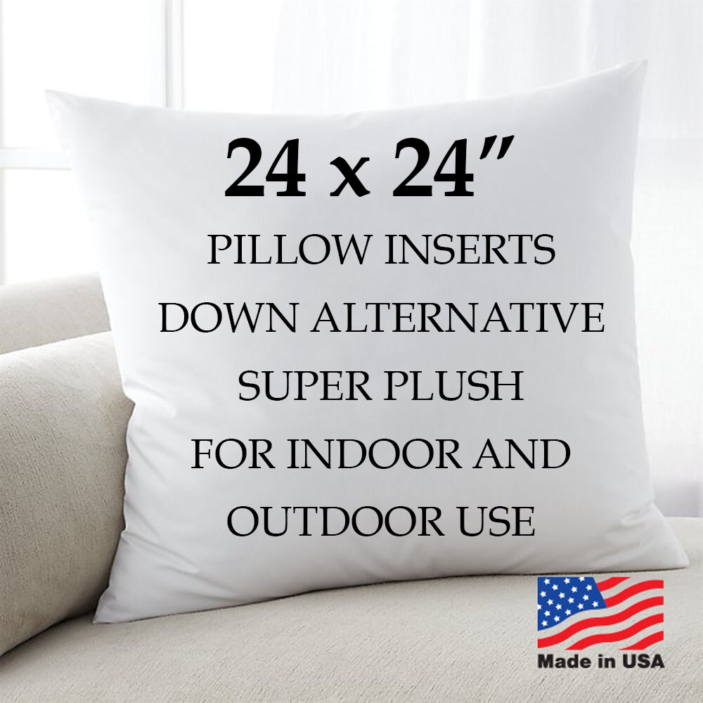 24x24 Pillow Form Down Alternative Pillow Inserts Euro ...
