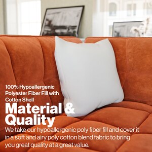 Square Throw Pillow inserts for Accent pillows to spruce up your DIY Interior projects