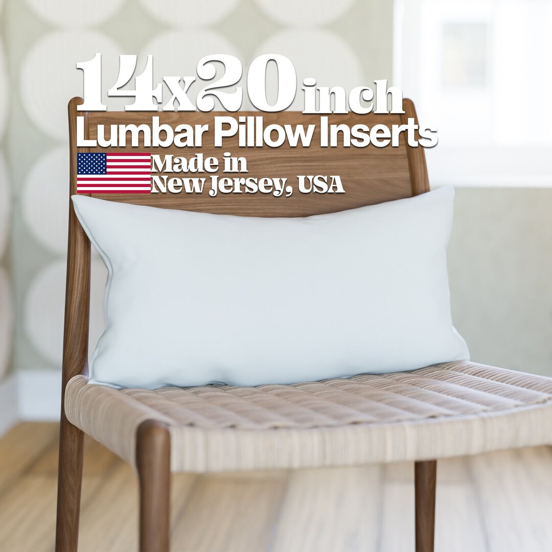 14x20 Inch Pillow Inserts for Back Support Pillow Lumbar Insert - Down ...