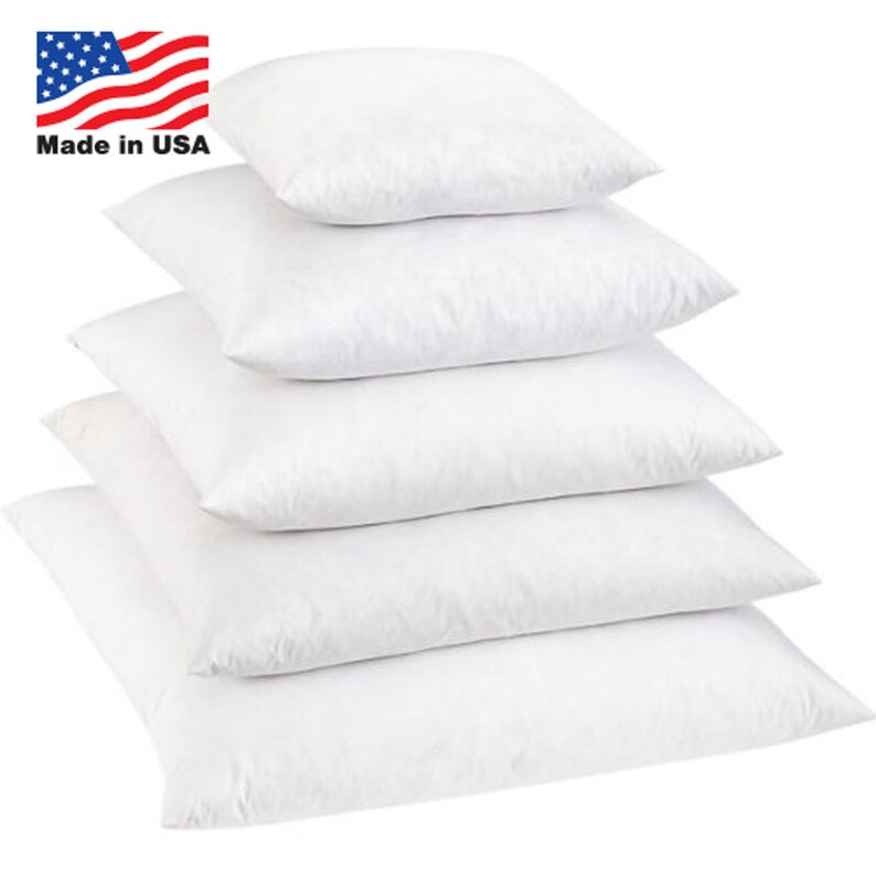 24x24 Pillow Form Down Alternative Pillow Inserts Euro Pillow Etsy
