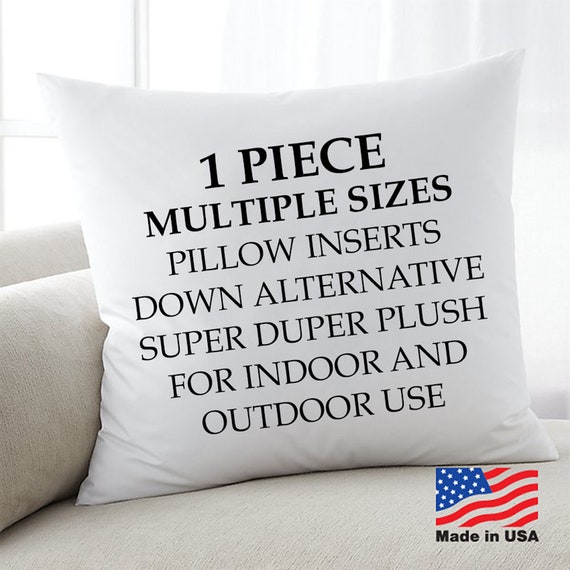 1 Down Alternative Stuffing Euro pillow Down pillow inserts | Etsy