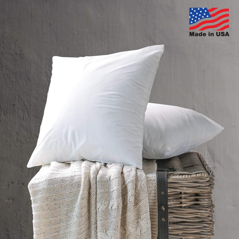 26x26 Pillow Form Toss Pillow Inserts Down Alternative Filling Etsy