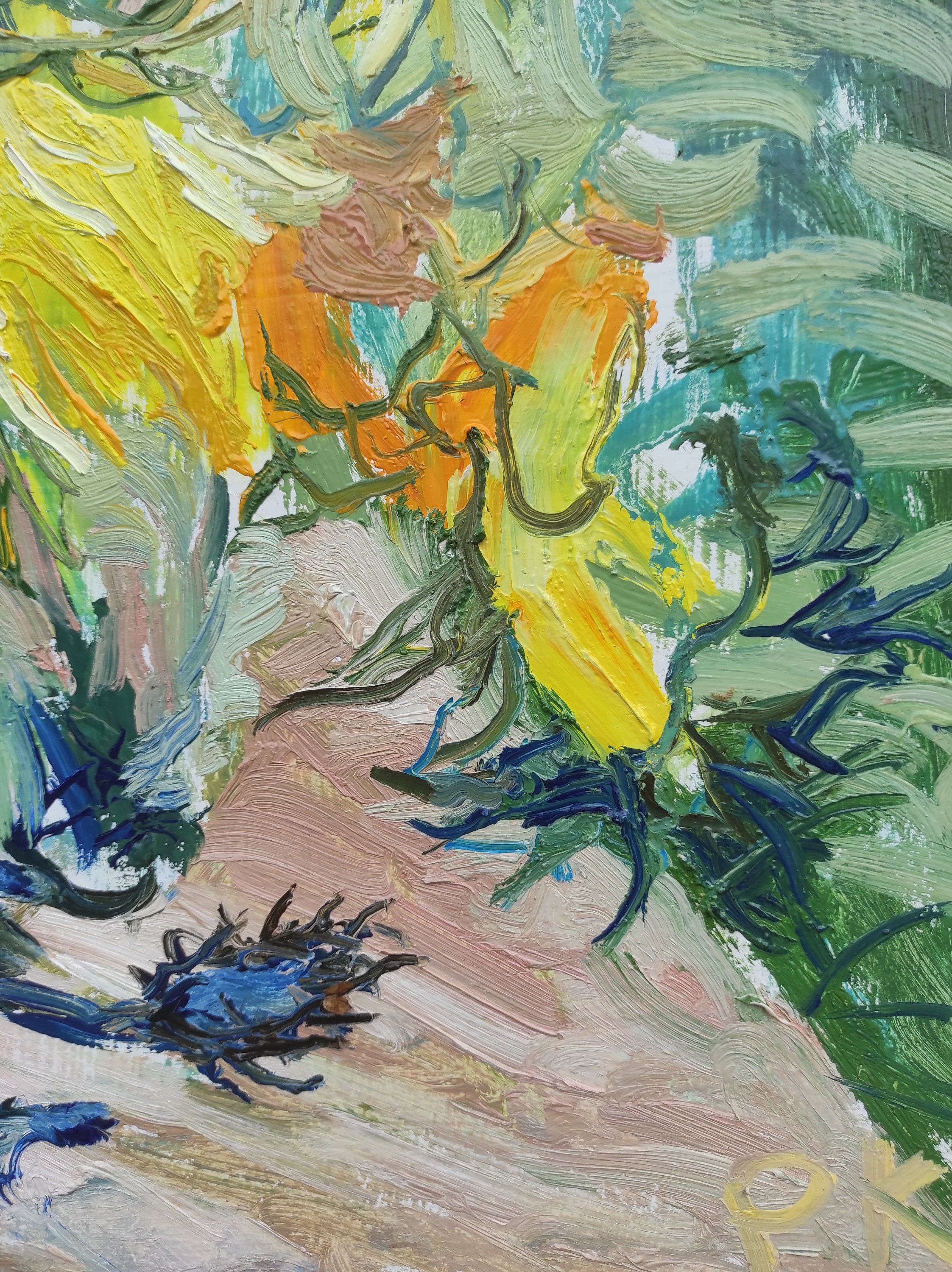 Sunflowers in a Vase Painting Original Flower Art 40 by 60 Cm Etsy UK