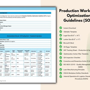 Production Workflow Optimization Guidelines