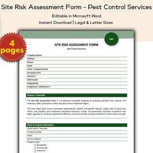 Site Risk Assessment Form