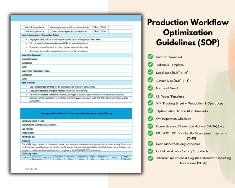 Production Workflow Optimization Guidelines