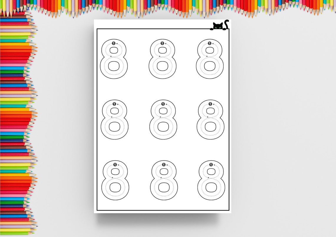 Printable Alphabet and Numbers Tracing Activity Worksheet Preschool