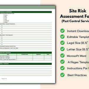 Site Risk Assessment Form