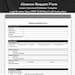 Absence Request Form Template Editable and Printable | HR Professionals ...