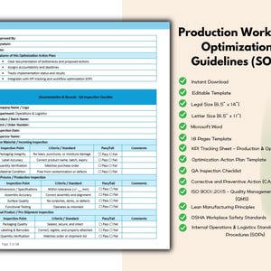 Production Workflow Optimization Guidelines