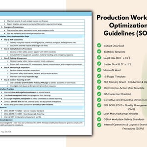 Production Workflow Optimization Guidelines