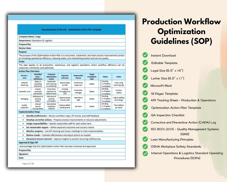 Production Workflow Optimization Guidelines