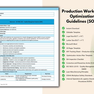 Production Workflow Optimization Guidelines