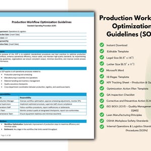 Production Workflow Optimization Guidelines