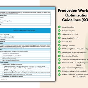 Production Workflow Optimization Guidelines