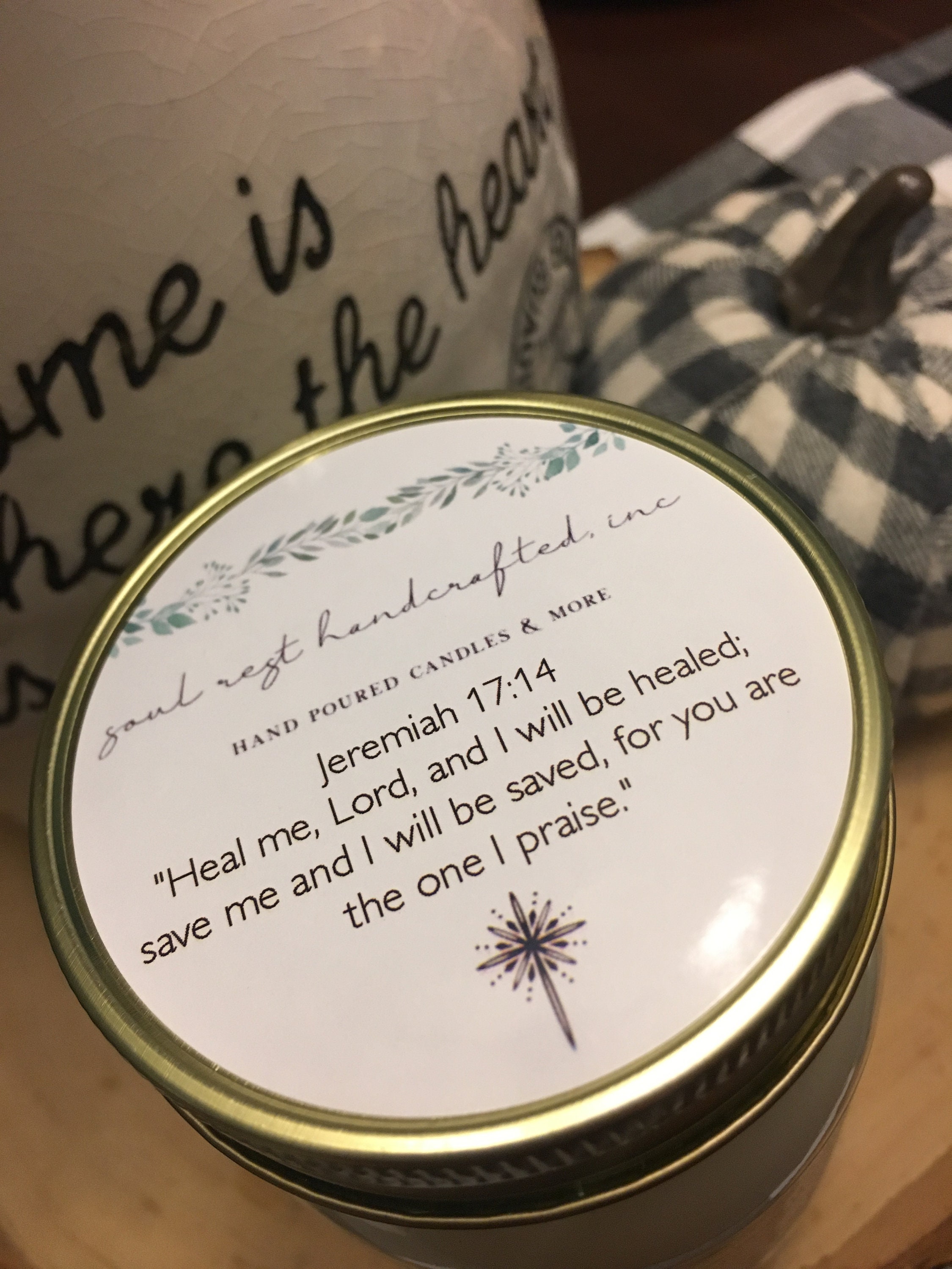 Healing Candles//Prayer Candles//Scripture Soy Wax Candle//Get Etsy
