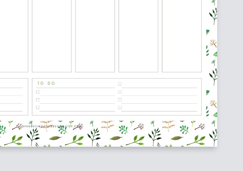 Printable wall weekly planner A3 Wall organizer Academic | Etsy