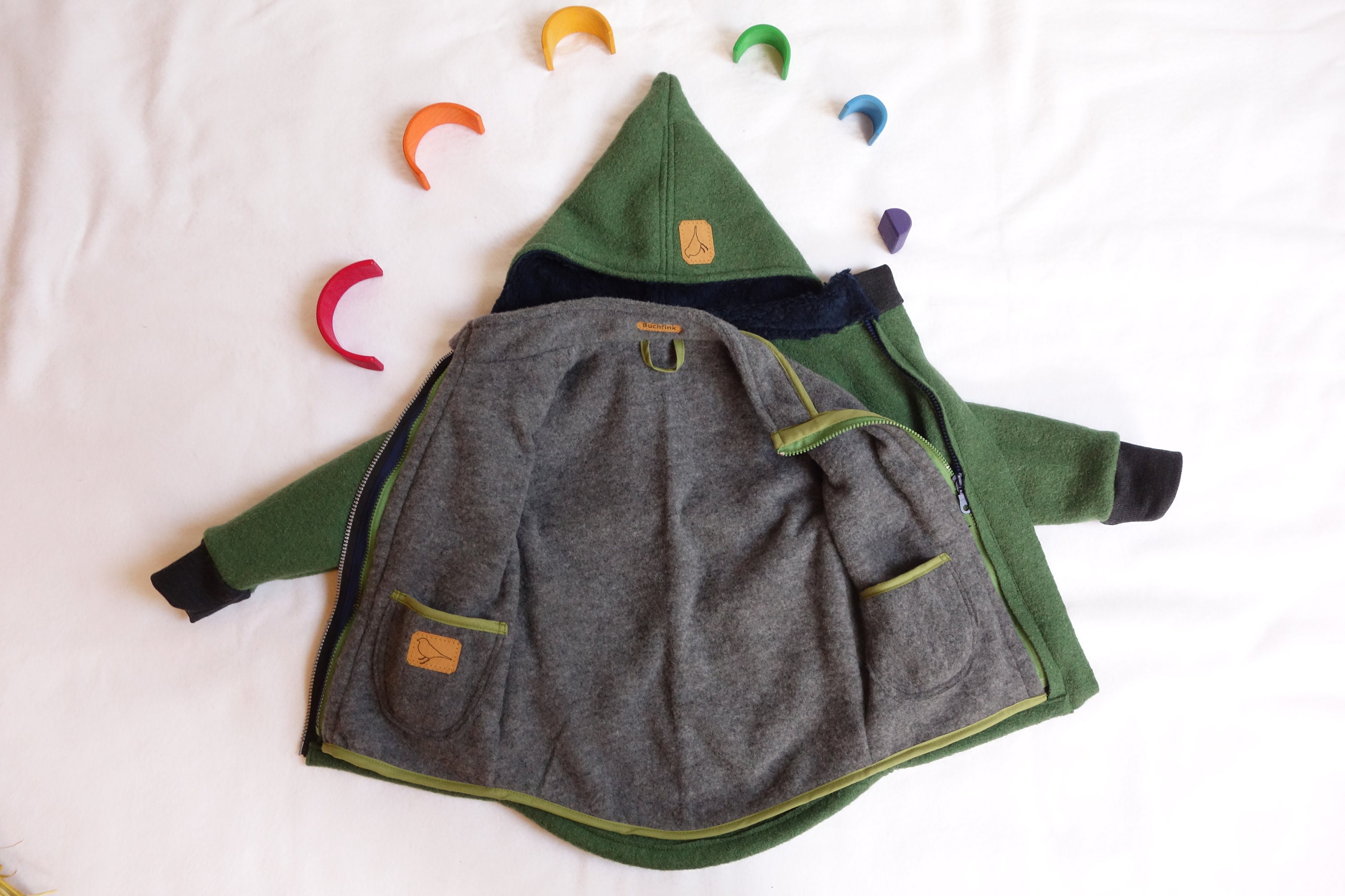 Zip-in-system Outer Jacket Wool for Kids Girls Boys - Etsy