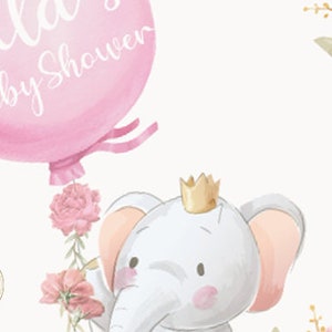 Elephant Baby Shower, Elephant Baby Shower Decorations, Kids Placemats ...