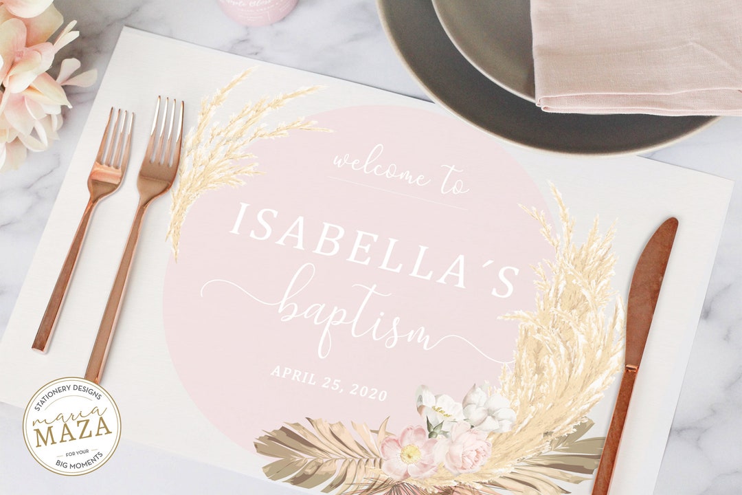 Pampa Grass Baby Shower, Pampas Grass Watercolor Party Decorations