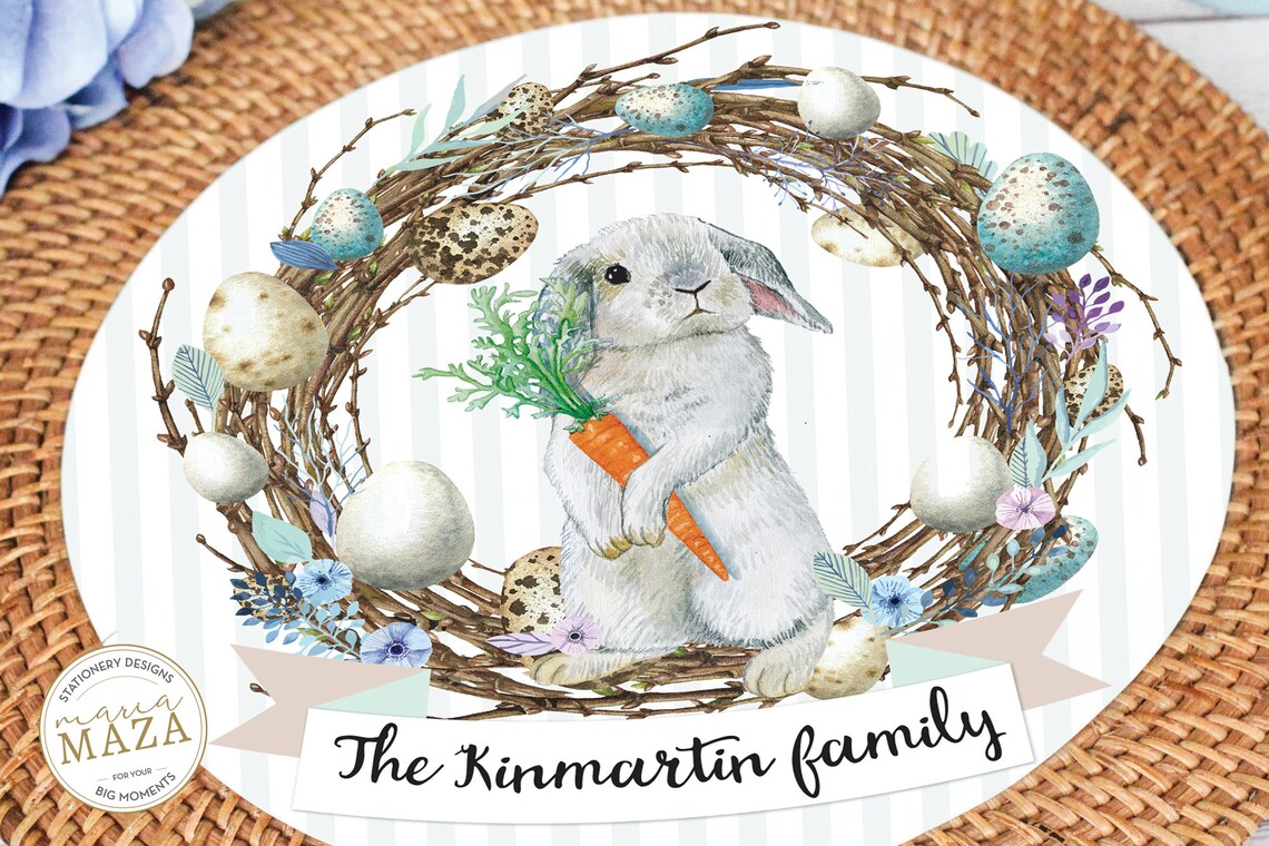 Easter Paper Placemats Custom Paper Placemats Easter Table Etsy