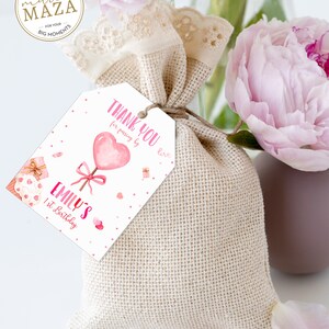 Tag di San Valentino, Tag bomboniera di San Valentino, Biglietti di ringraziamento per bambini, Tag ragazza di compleanno,