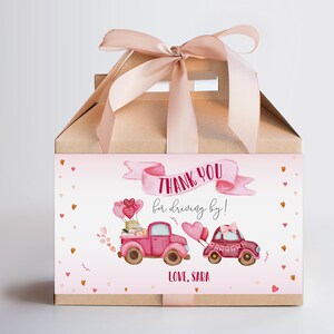 Etiqueta de caixa de aniversário de menina, decoração de dia dos namorados, etiqueta de caixa de empena de aniversário, menina de festa de aniversário, decorações de festa de fiesta