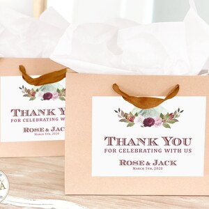 Personalized wedding favor tags, Party favors for adults, Mountain wedding favors, Fiesta party decorations, Thank you for celebrating with