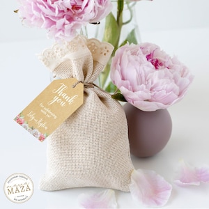 Etiquetas kraft personalizadas, Rosas de acuarela png, Decoraciones de boda rústicas, Plantilla de etiquetas de boda, Etiquetas de agradecimiento personalizadas, Decoraciones de fiesta