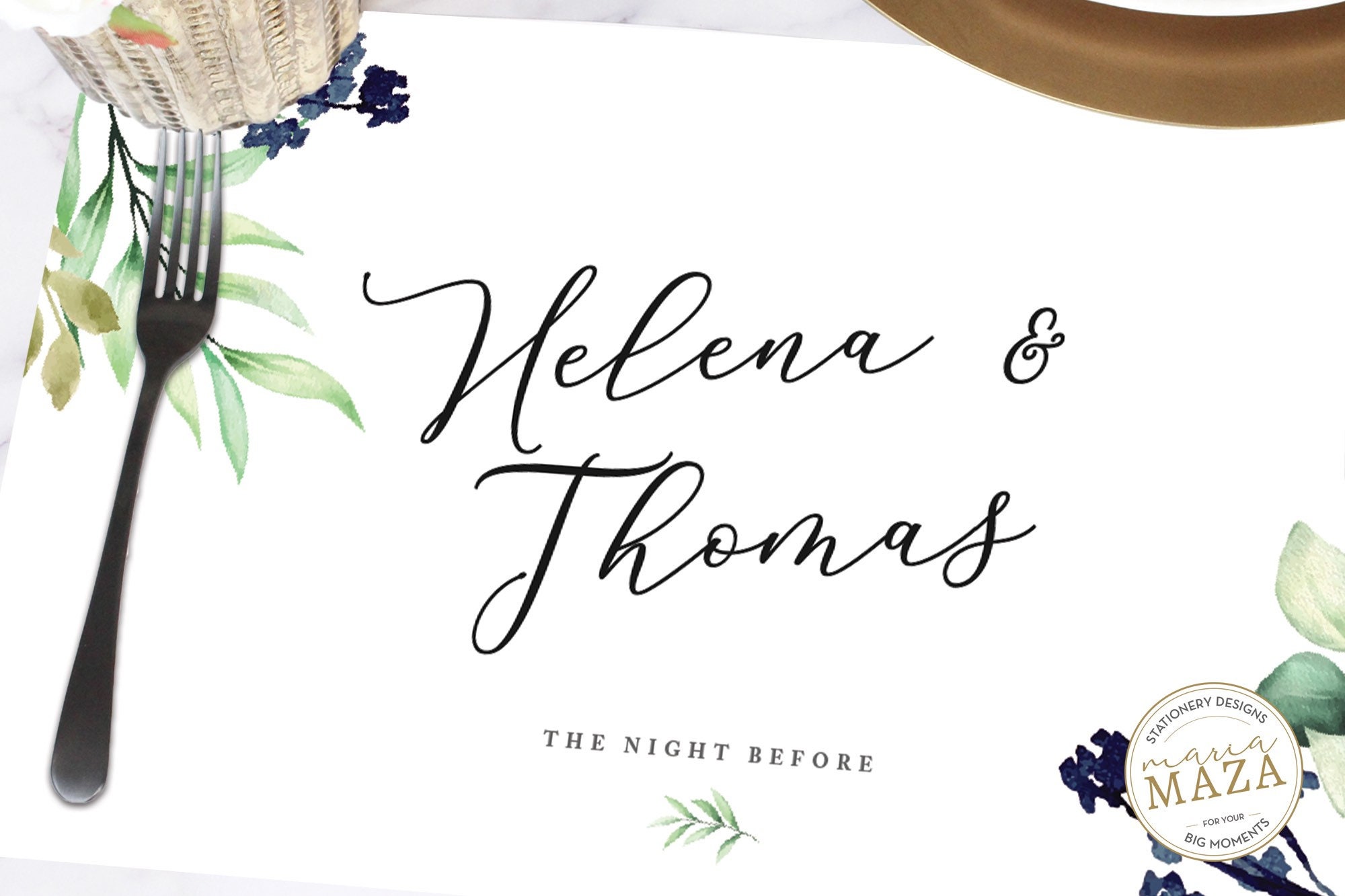 Rustic Wedding Paper Placemats Custom Paper Placemats Etsy