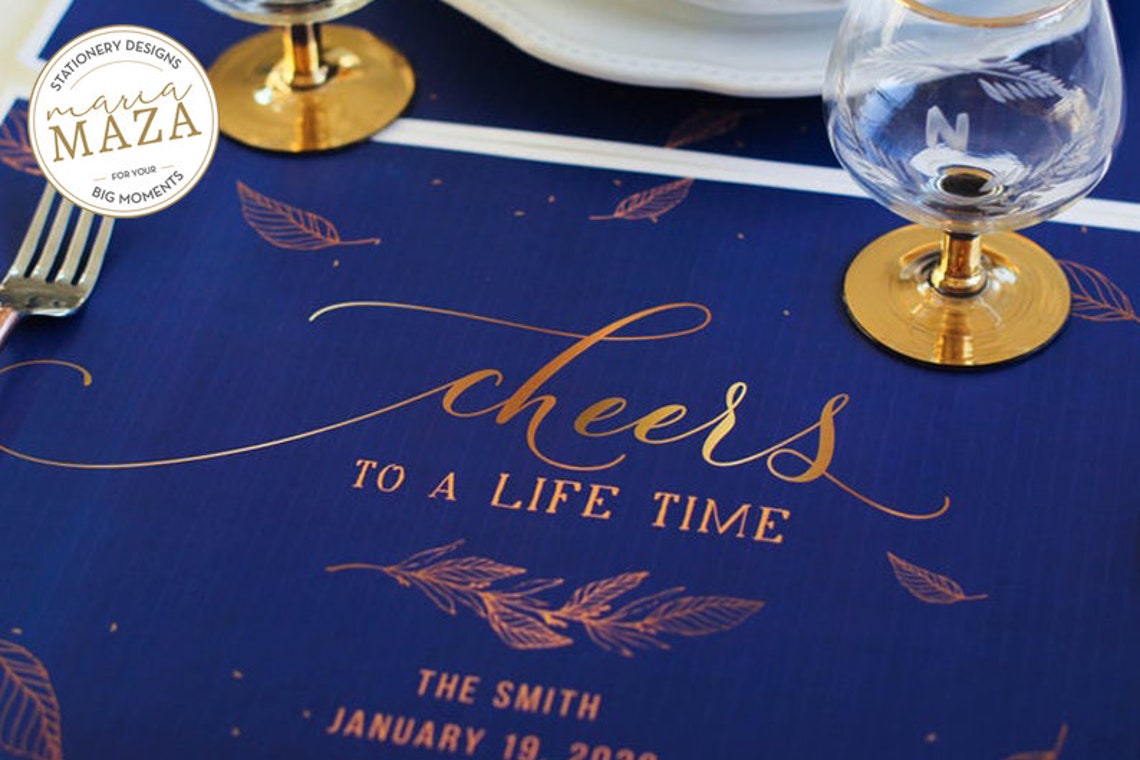 Editable Paper placemat Personalize event Add Detail Etsy